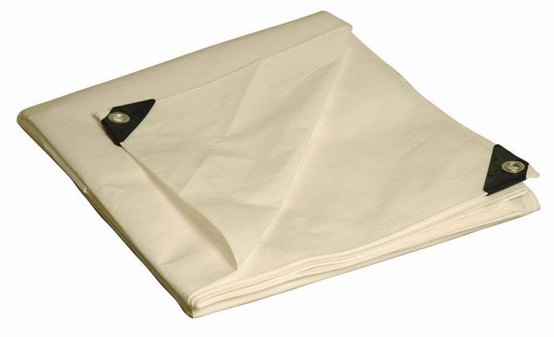 Dry Top Multi-Purpose Heavy Duty Poly Tarp, 10x15 Feet, White - Image 1